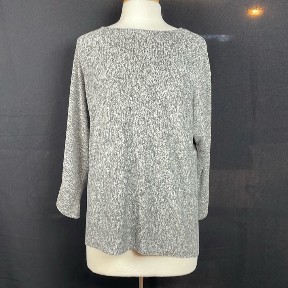 Premise Gray Marbled Pull Over Top